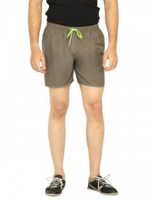 Tribord Men Solid Brown Short