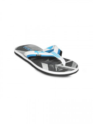 ADIDAS Men's Lucent Print White Flip Flop
