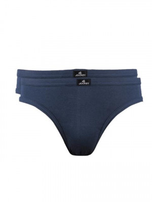 Jockey ELANCE Mens Blue Pack of two Briefs 1004