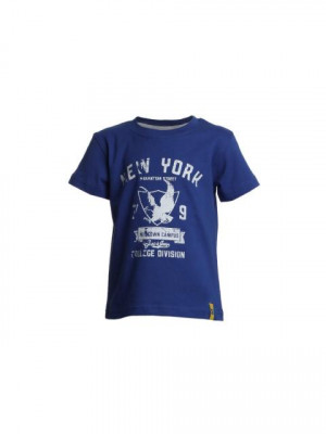 Gini and Jony Boys Printed Blue T-shirt