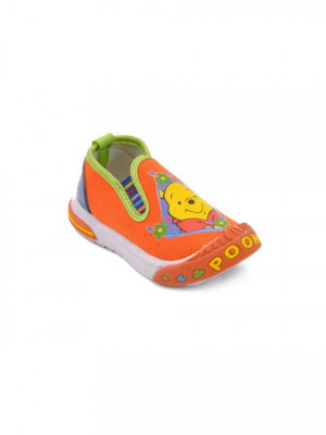 Disney Kids Girl Pooh Face Orange Casual Shoes
