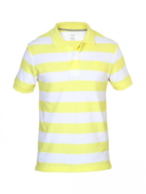 Nike Men's Club Pique Polo Med Yellow White T-shirt