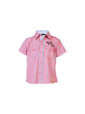 Gini and Jony Kids Boys Stripes Pink Shirts