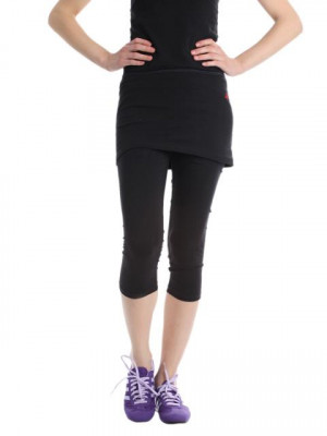 Urban Yoga Women Black Skirt With Leggings