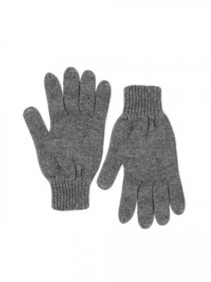 United Colors of Benetton Men Solid Grey Gloves