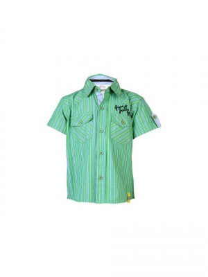 Gini and Jony Kids Boys Stripes Green Tshirts