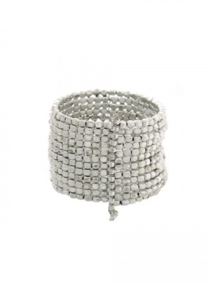 Pitaraa Silver Omelette Thin Bracelet