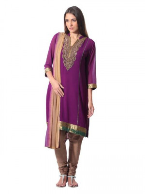 Aneri Women Gypsy Rose Purple Salwar Suit
