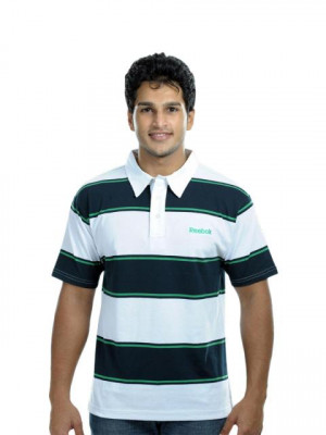 Reebok Men White Polo Tshirt