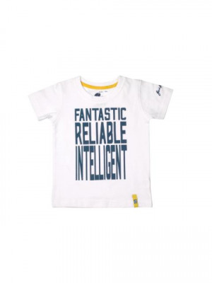 Gini and Jony Boys Printed White T-shirt