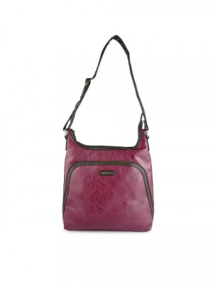 United Colors of Benetton Women Solid Purple Handbags
