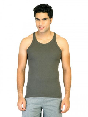 Hanes Men Racer Back Grey Innerwear Vests