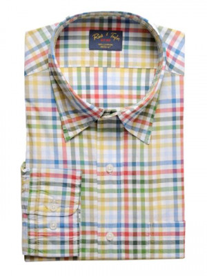 Reid & Taylor Men Check White Shirts