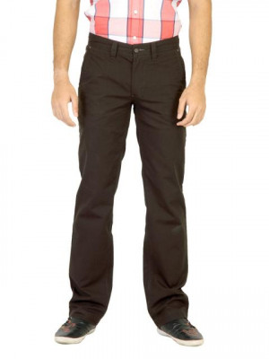 Basics Men Brown Trousers