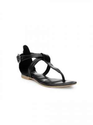 Enroute Kids Girls Black Sandals