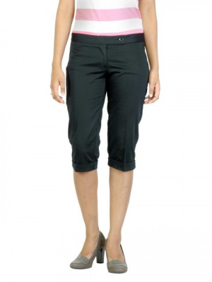 United Colors of Benetton Women Black Capris