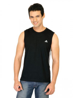 ADIDAS Men Cr_Ess 3s Black T-Shirts
