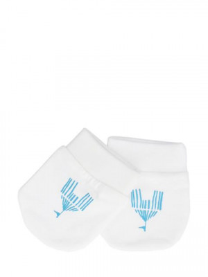 Madagascar 3 Infant Boys White Mittens