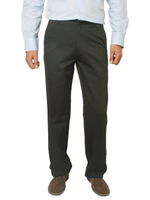 Basics Men Green Trousers