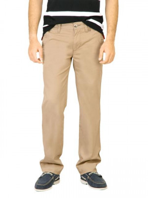 Basics Men Tan Trousers