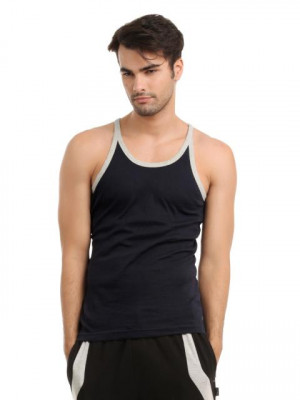 Hanes Men Navy Blue Innerwear Vest