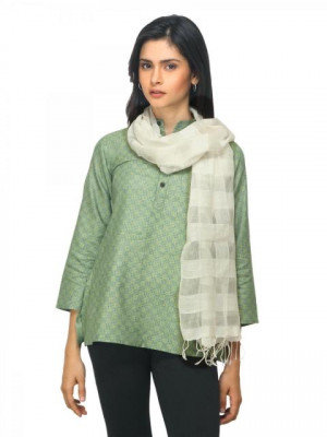 Fabindia Women Off White Stole