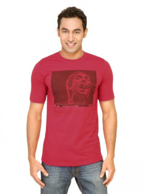 Mark Taylor Men Printed Red Tshirts