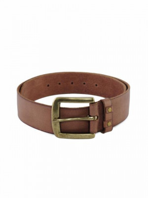 Wrangler Men Leather Brown Belt