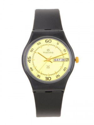 Maxima Men Gold Dial Watch