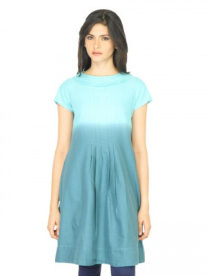 W Women Shaded Blue Kurta