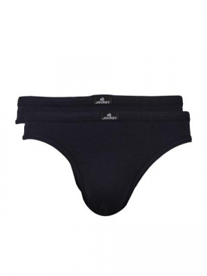 Jockey ELANCE Men Navy Blue Pack of 2 Briefs 1004