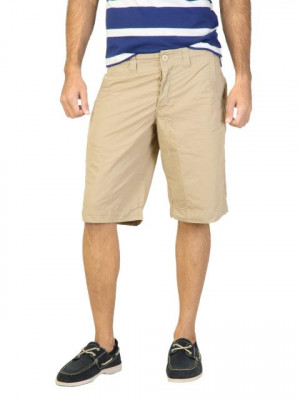 Status Quo Men Solid Beige Shorts