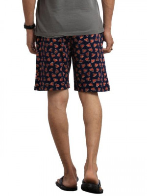 Superman Men Navy Blue Printed Shorts