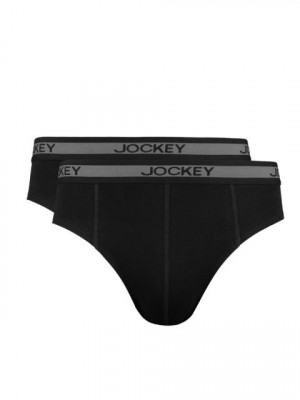 Jockey ELANCE Men Black Pack of 2 Briefs 1010