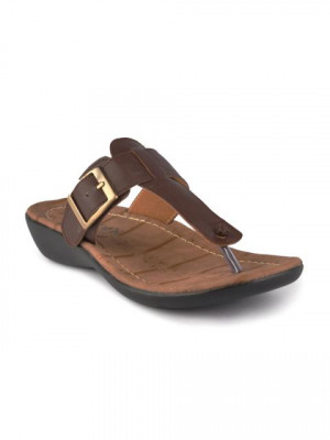 Carlton London Women Casual Brown Sandals