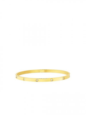 Revv Men Golden Steel Bangle