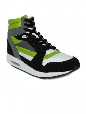 United Colors Of Benetton Men Latnam Black Casual Shoes