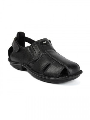 Hush Puppies Men Decent Black Sandals