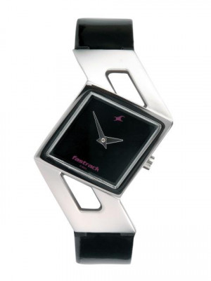 Fastrack Women Black Dial Watch N6035SL02