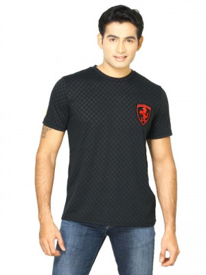 Puma Men Ferrari Logo Black Tshirts