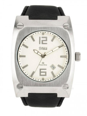 Maxima Men White Dial Watch